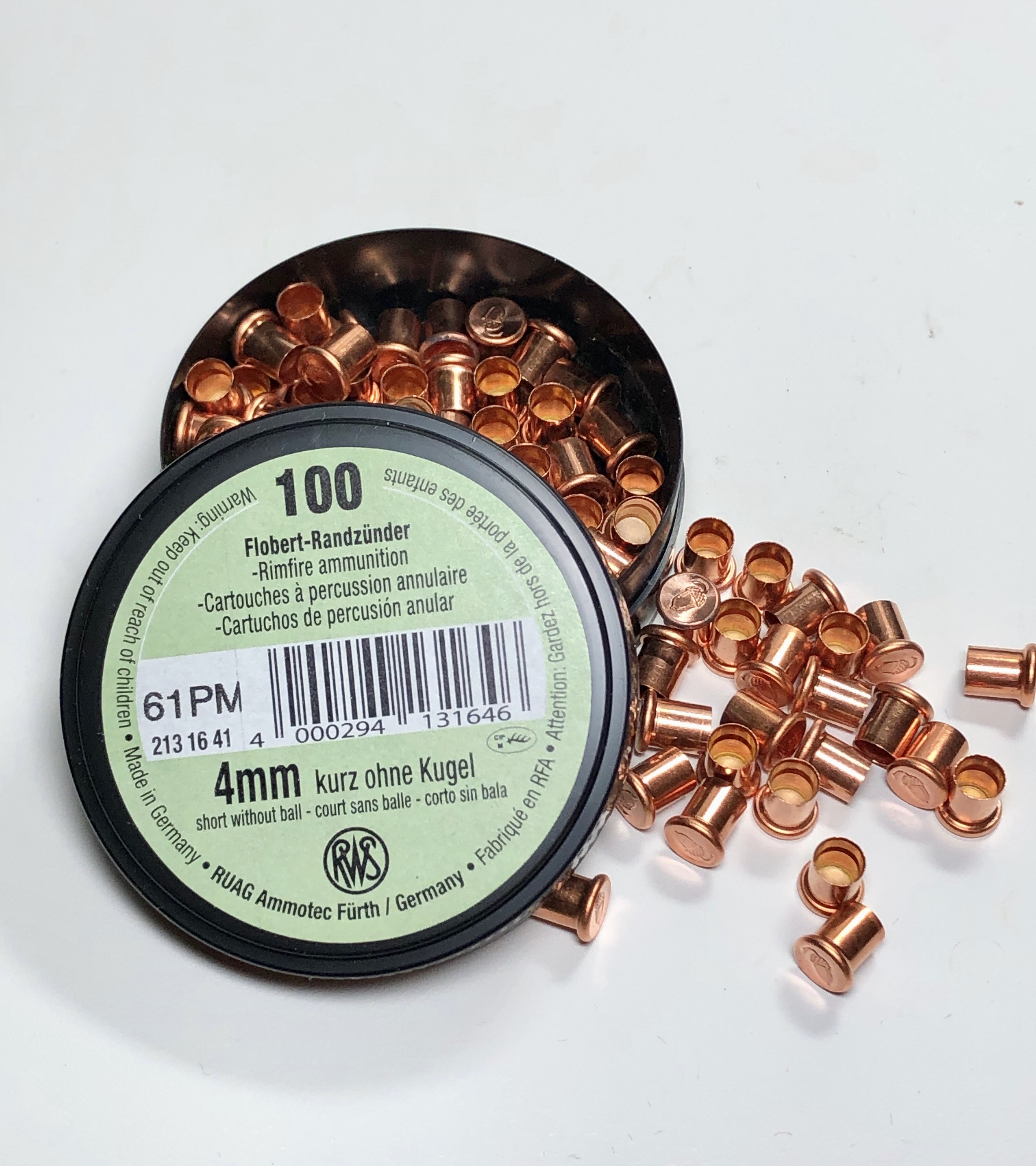 4mm RIMFIRE Flobert BLANK/Long Rounds-x10 (TEN), Pinfire Guns USA