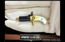 CUSTOM ORDER - PEPPERBOX PISTOL-BLUED CYLINDAR-2mm Pinfire Gun-P