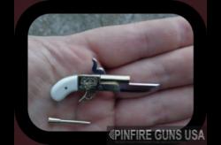 IN STOCK- ELGIN CUTLASS-2mm Pinfire Gold-Plated Pistol-Exclusive