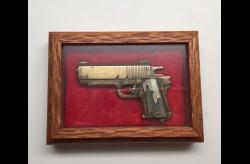 SOLD-Tom Weston Miniature 1911 Pistol in Collector Case