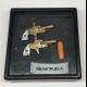 SOLD - Cuff Links-Japan, Gold Little Atom w/MOP Grips- GBJMOPLB1