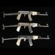 AK-47 PARATROOPER RIFLE: MADE-TO-ORDER in Steel MOP Stock